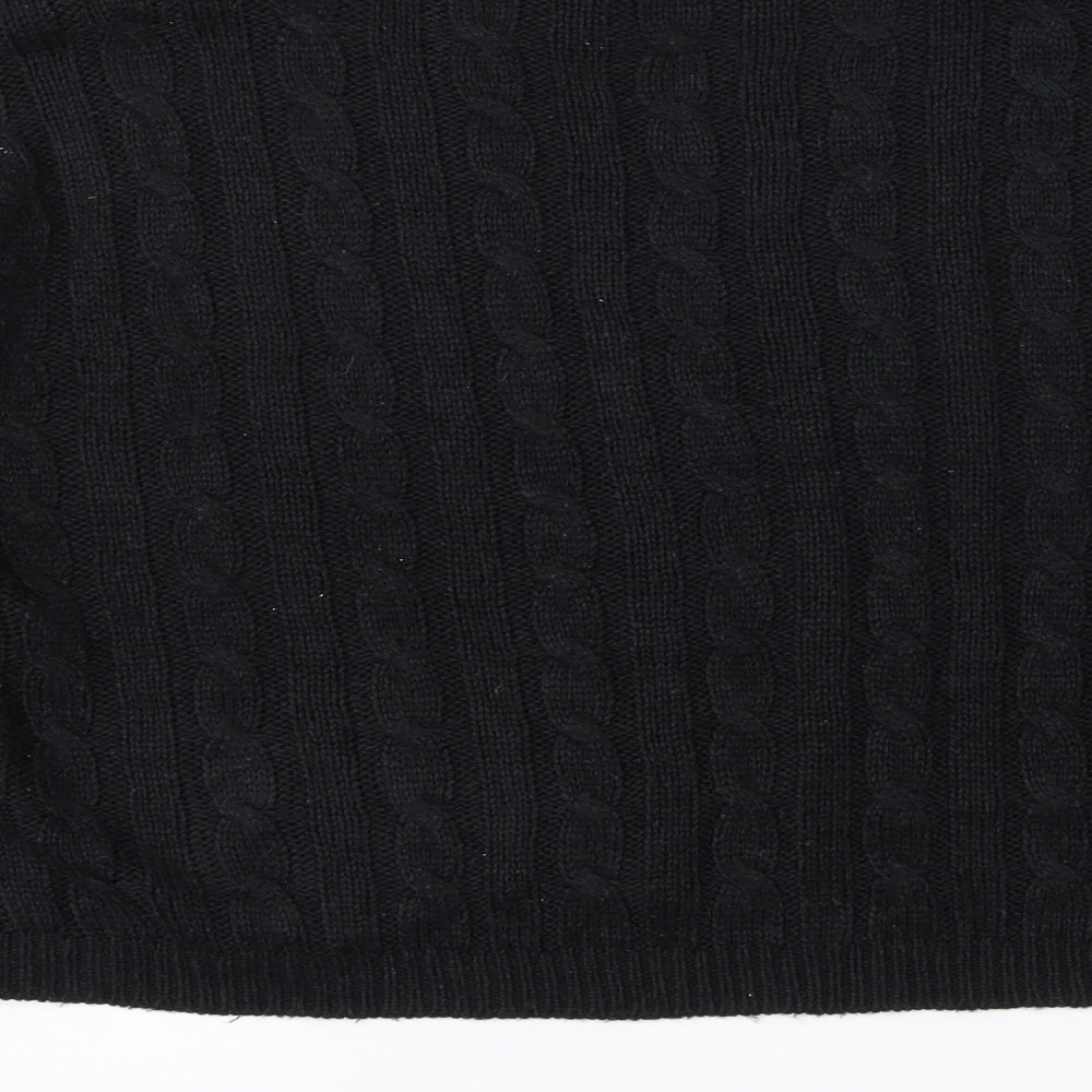 Brave Soul Womens Black Pullover Jumper Size S