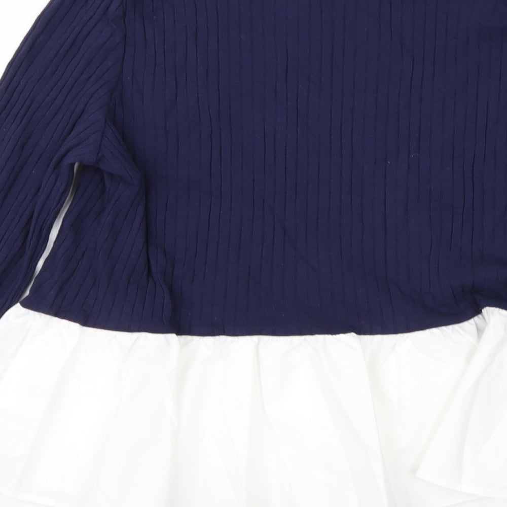 SheIn Womens Blue Pullover Jumper Size L