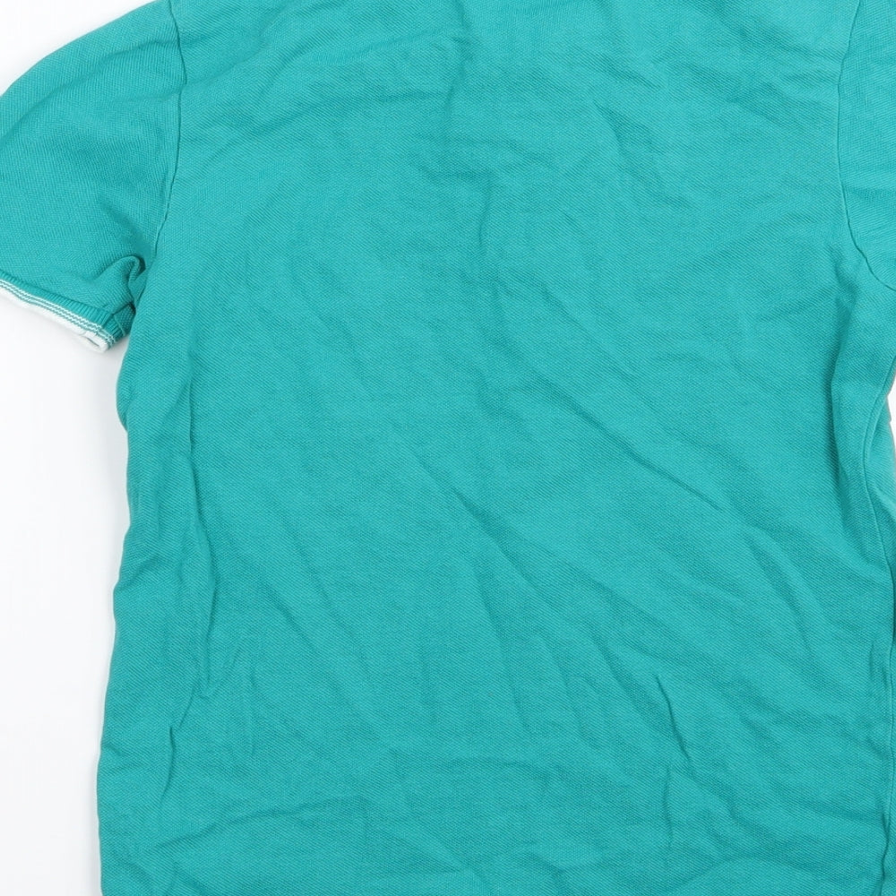 Asda George Boys Green Basic Polo Size 6-7 Years