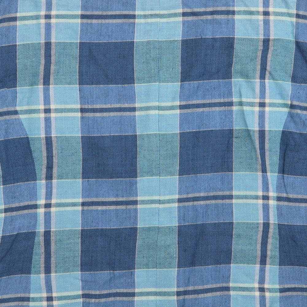 Debenhams Womens Blue Check Jacket Blazer Size 18