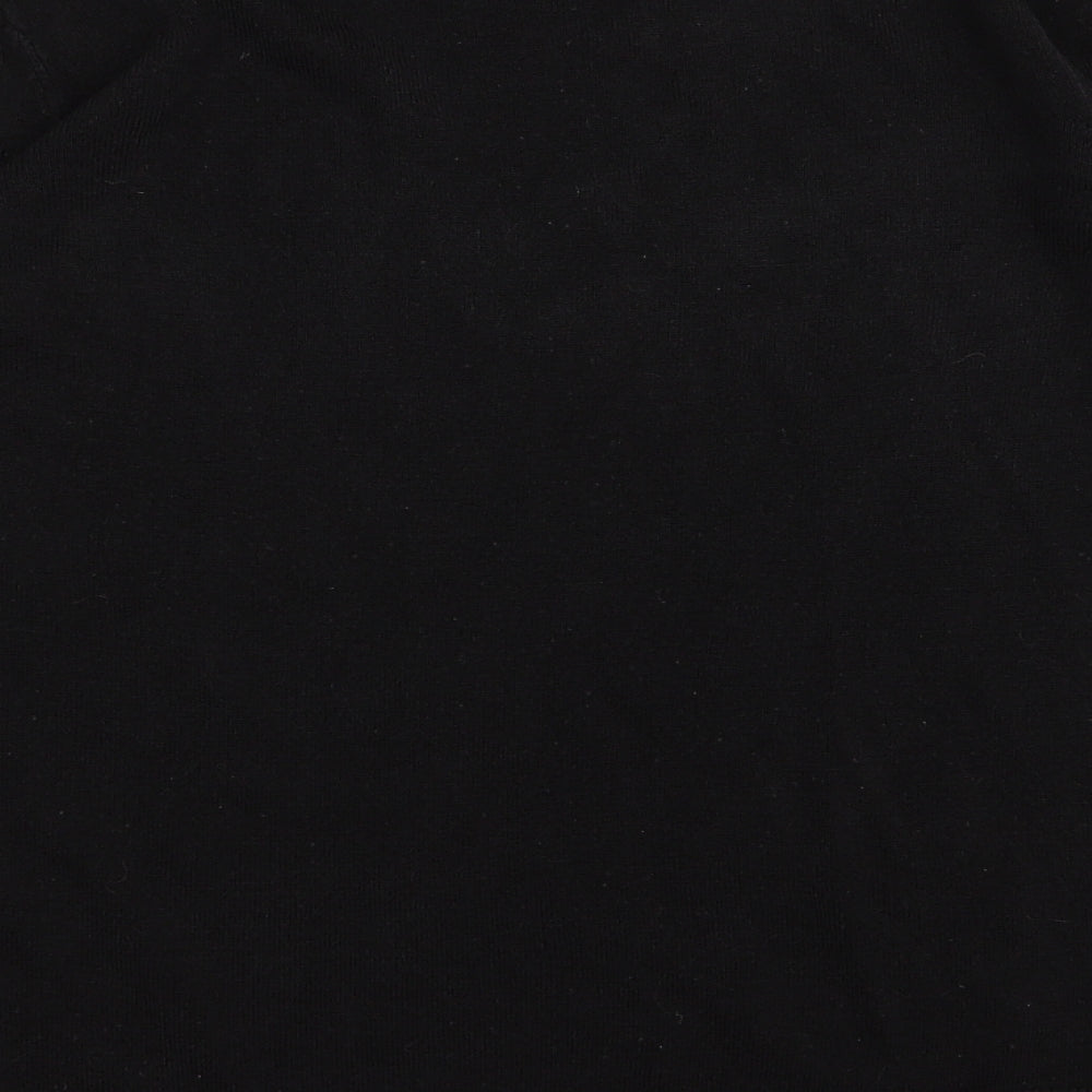anne wyburn Womens Black Basic T-Shirt Size 10