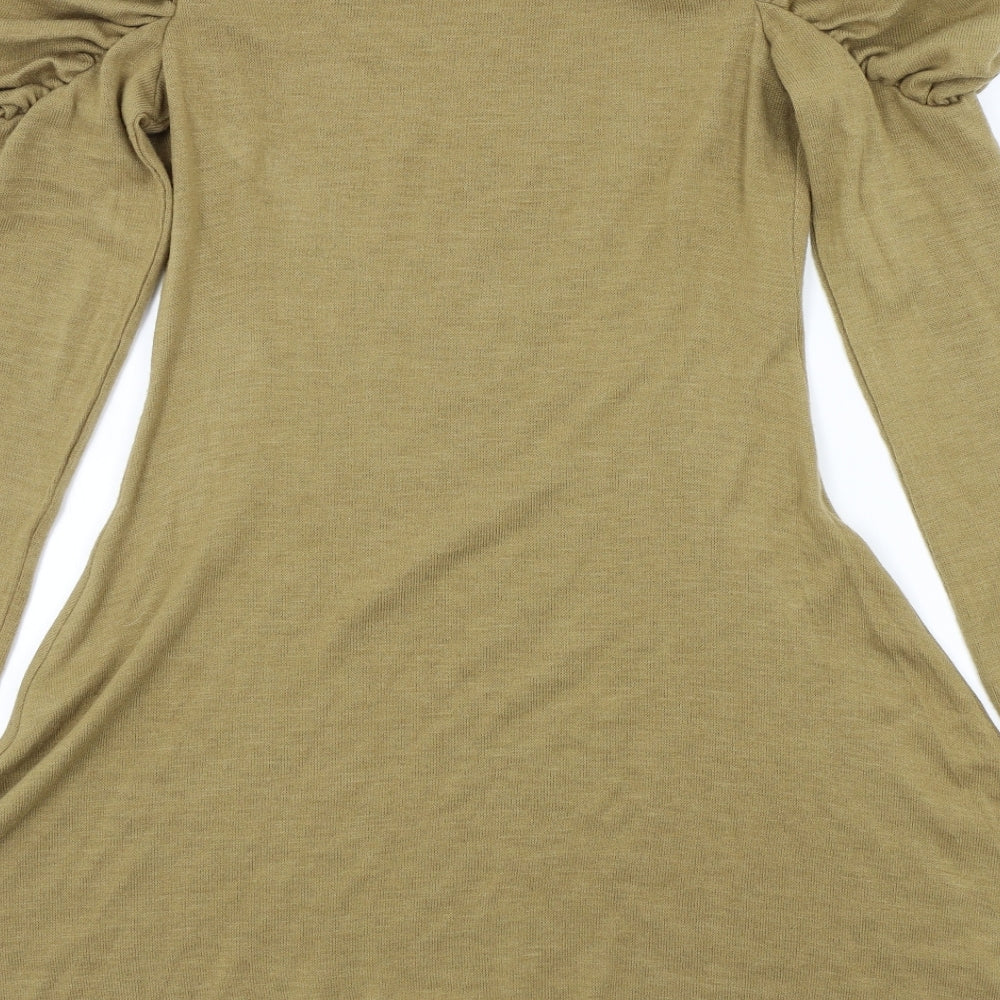 lila Womens Brown Pullover Jumper Size 12