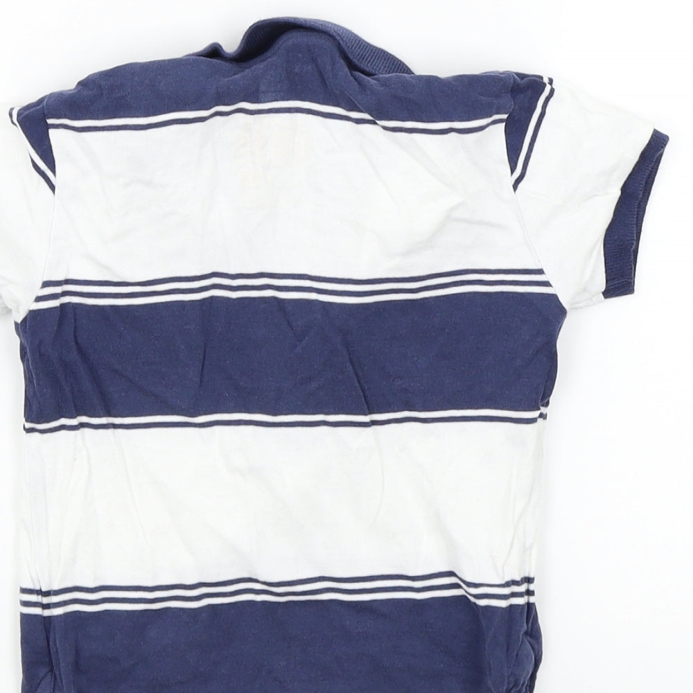 Next Baby White Striped Basic Polo Size 18-24 Months