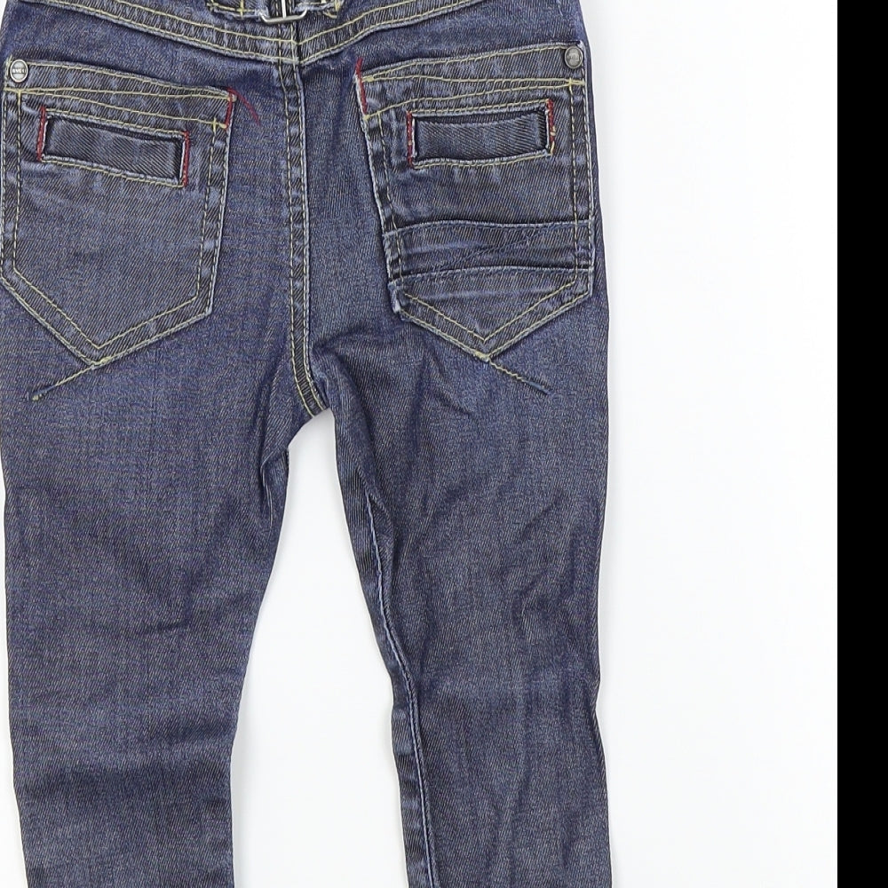 junior j 1996 Baby Blue Colourblock Cargo Jeans Size 18-24 Months