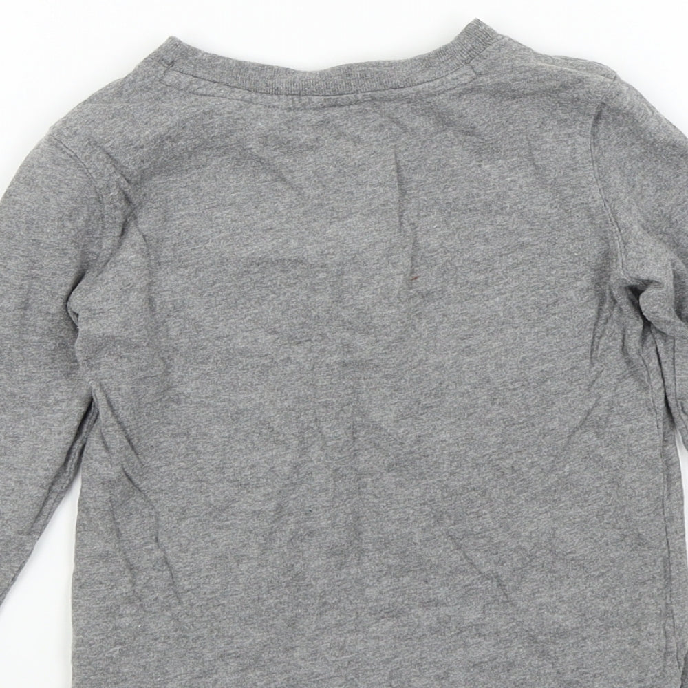 Gap Boys Grey Colourblock Basic T-Shirt Size 2 Years - Gap