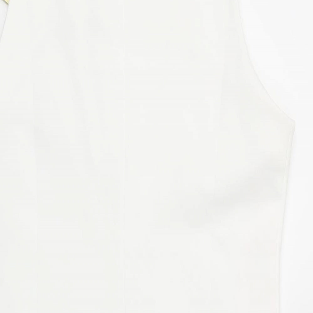 VRMODA Womens White A-Line Size L