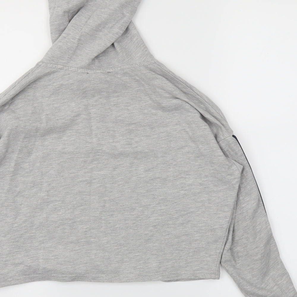 New Look Girls Grey Pullover Hoodie Size 12-13 Years