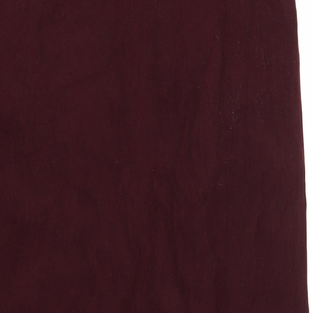 RAPPORT Womens Red Flare Skirt Size M