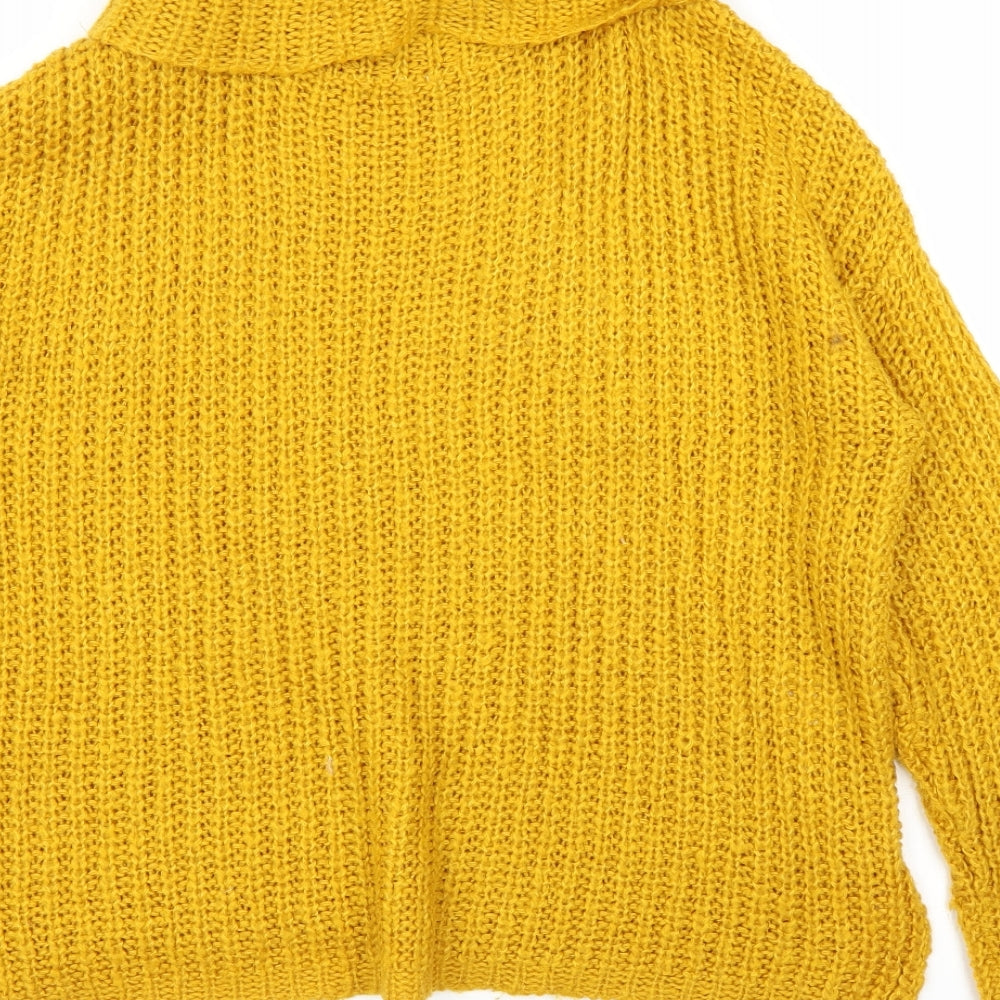 Primark Womens Yellow Pullover Jumper Size S