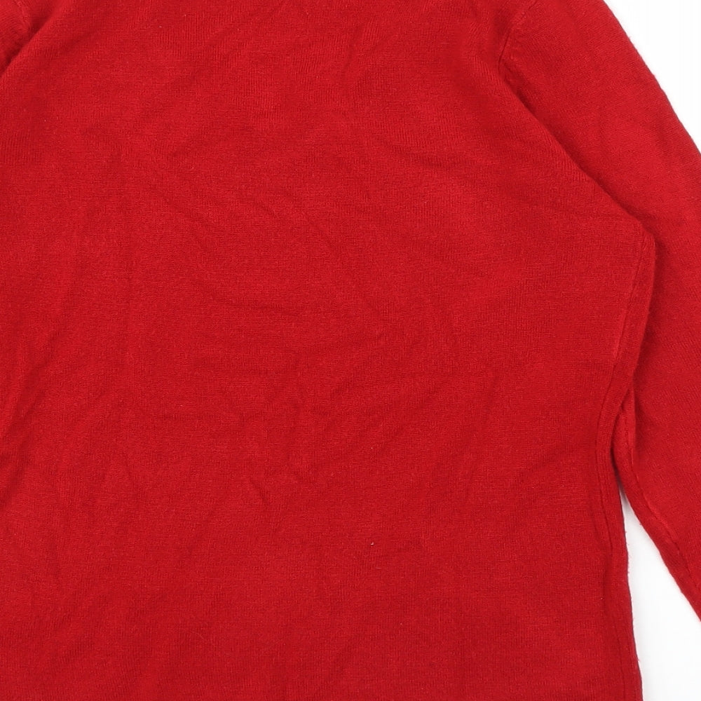 Bonmarché Womens Red Pullover Jumper Size S