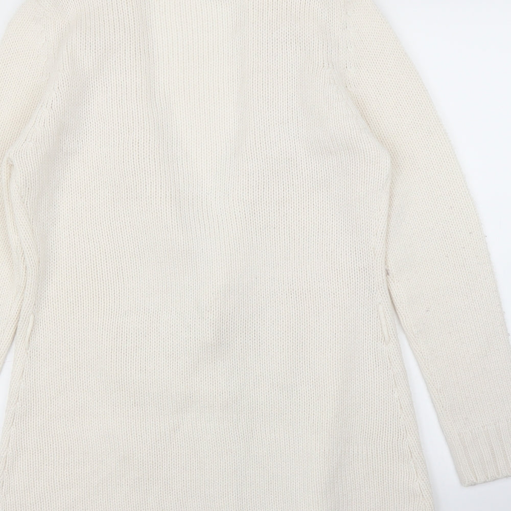 Evie Womens White Cardigan Jumper Size 14