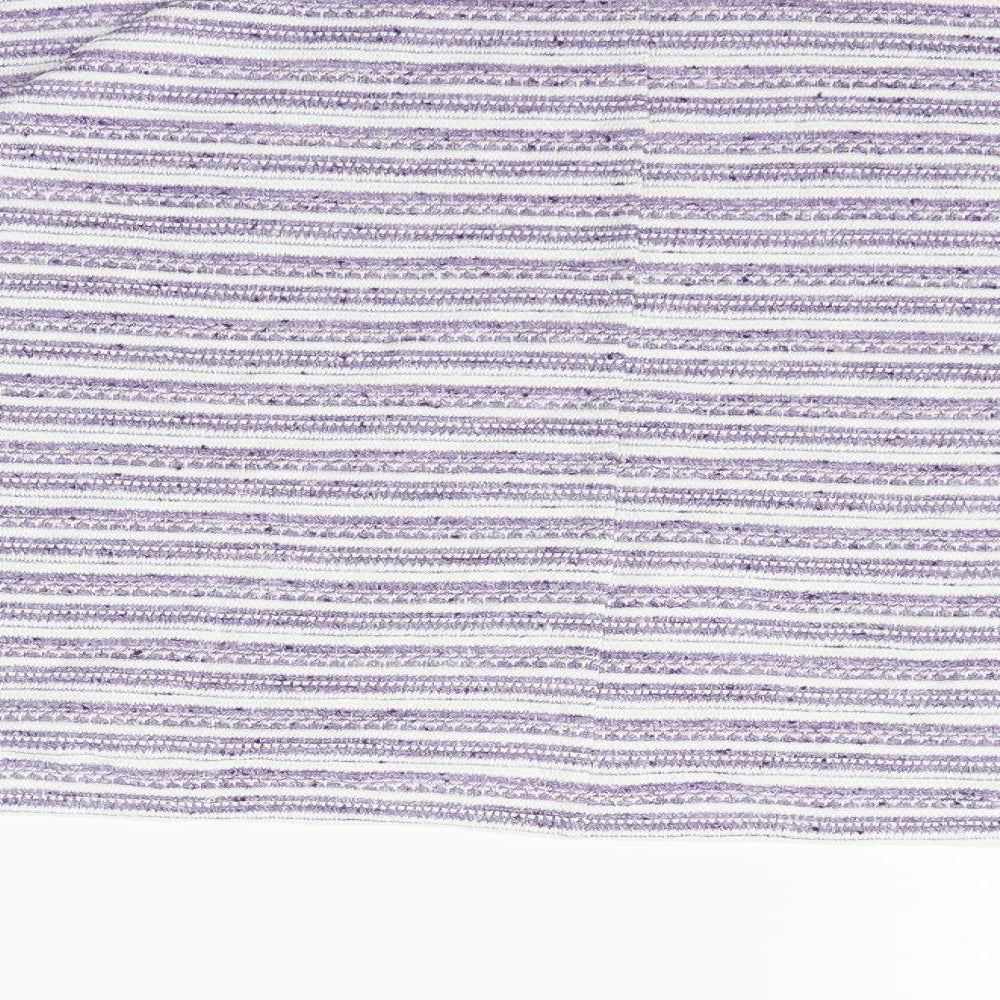 Marks & Spencer Womens Purple Striped Pullover Jumper Size 12