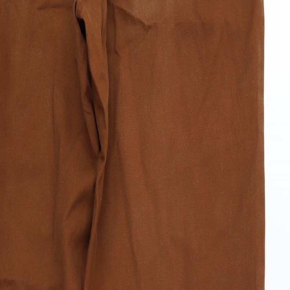 Marks and Spencer Womens Brown Trousers Size 32 in L26 in