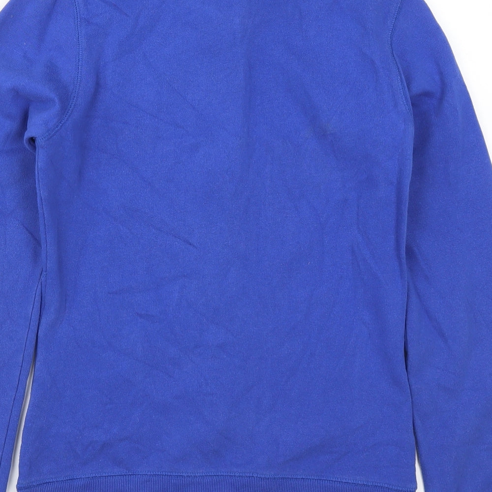 George Womens Blue Full Zip Sweatshirt Size 8