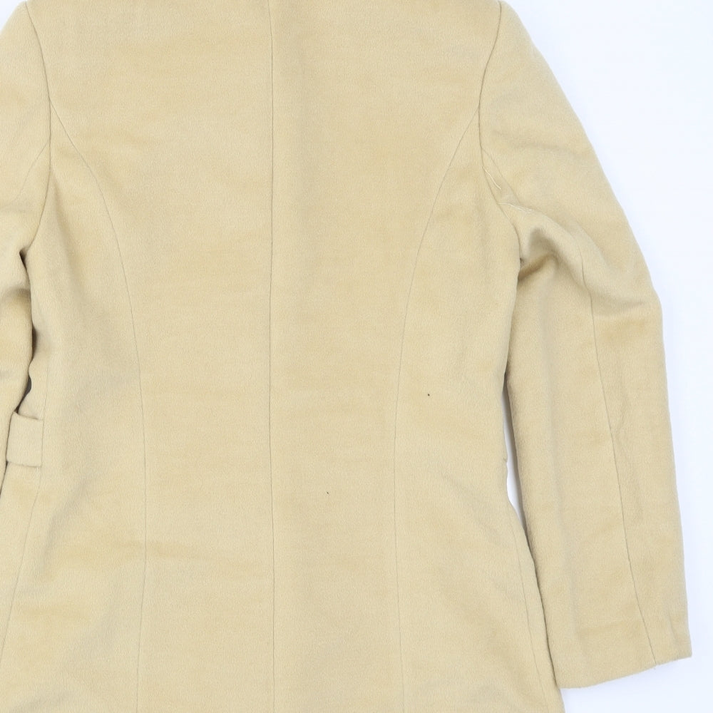 Feivan Womens Beige Pea Coat Coat Size 14