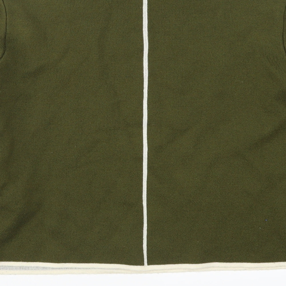 Topshop Womens Green Pullover Jumper Size 8