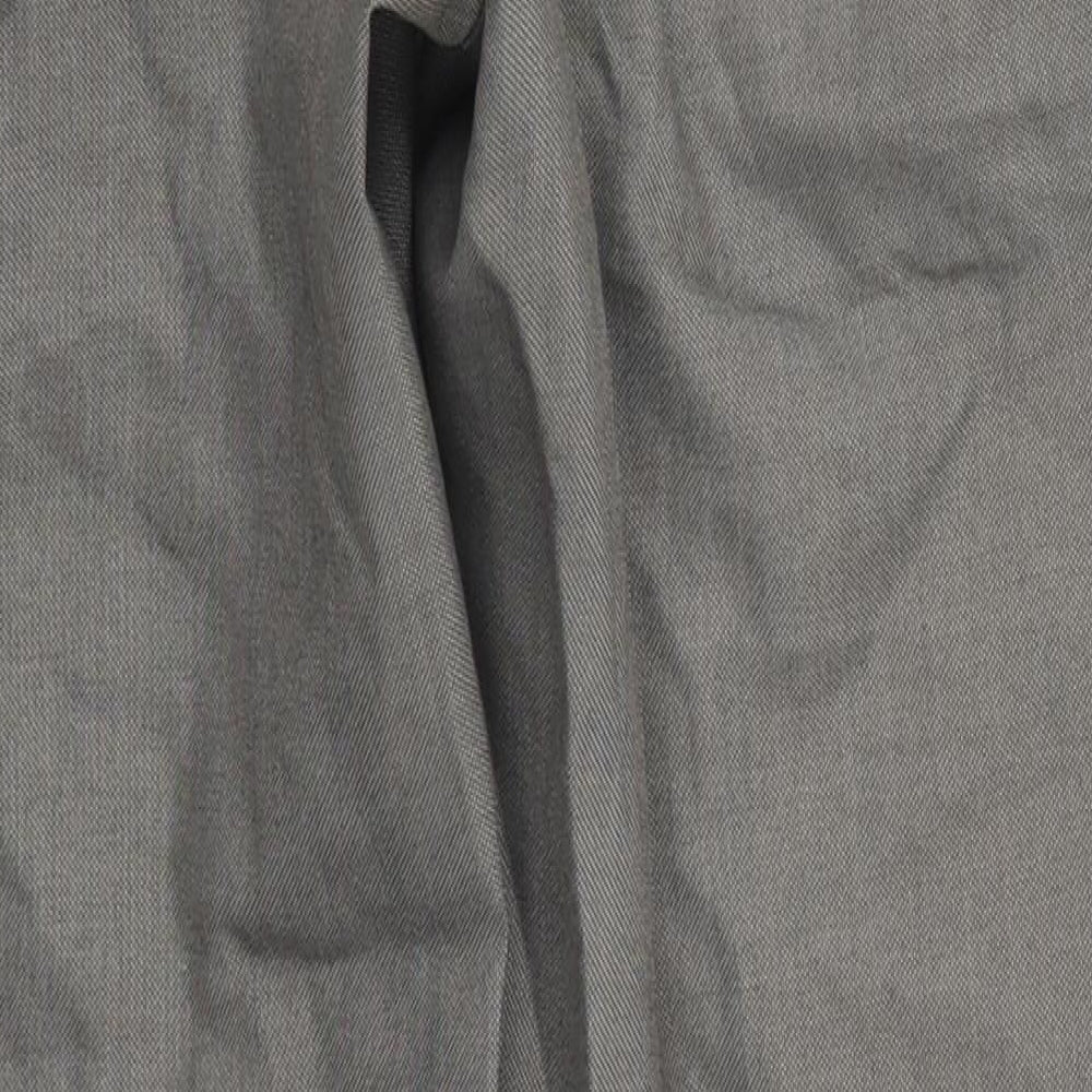 Marks and Spencer Mens Grey Trousers Size 32 L30 in