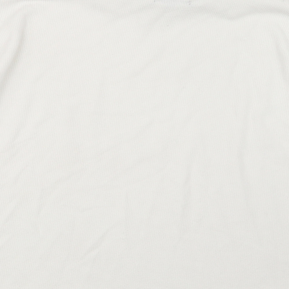 Primark Womens White Knit Pullover Jumper Size 12