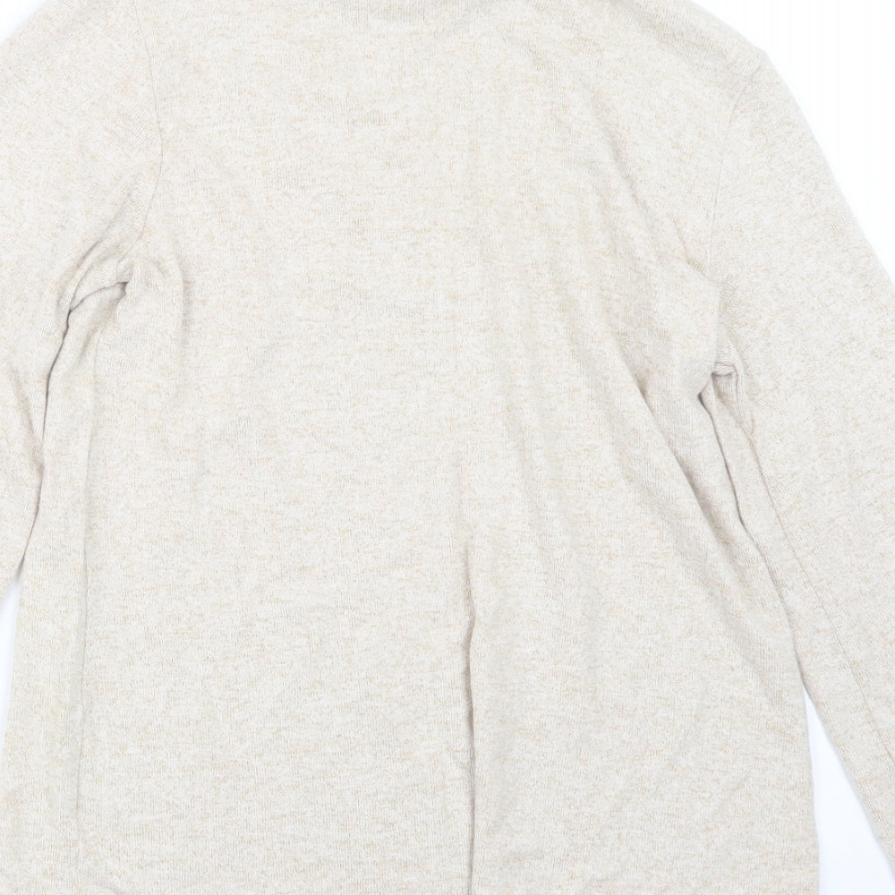 Very Womens Beige Knit Pullover Jumper Size 10