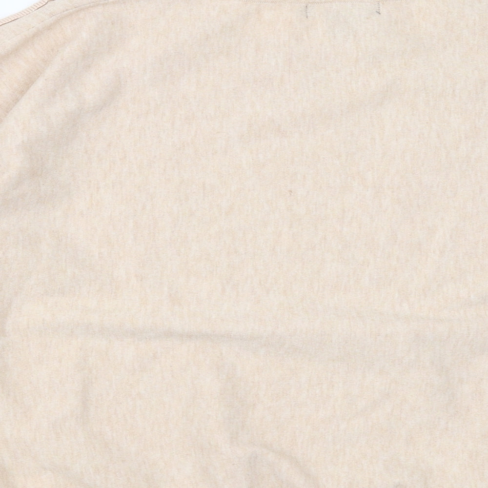 Primark Womens Beige Pullover Jumper Size XL - beaded sleeves