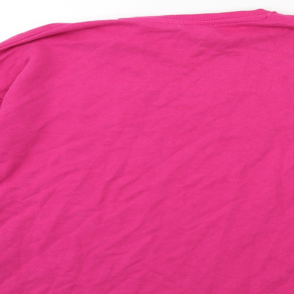 Marks & Spencer Girls Pink Pullover Sweatshirt Size 13-14 Years