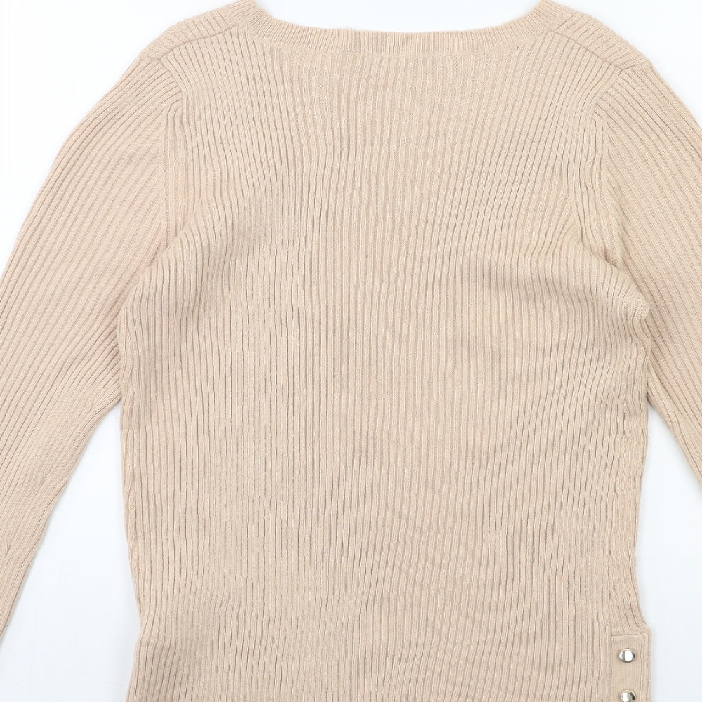 Dorothy Perkins Womens Pink Knit Pullover Jumper Size 8