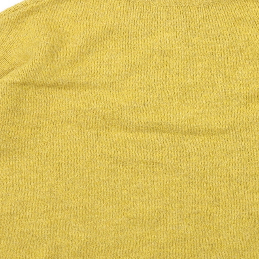 George Womens Yellow Knit Pullover Jumper Size M