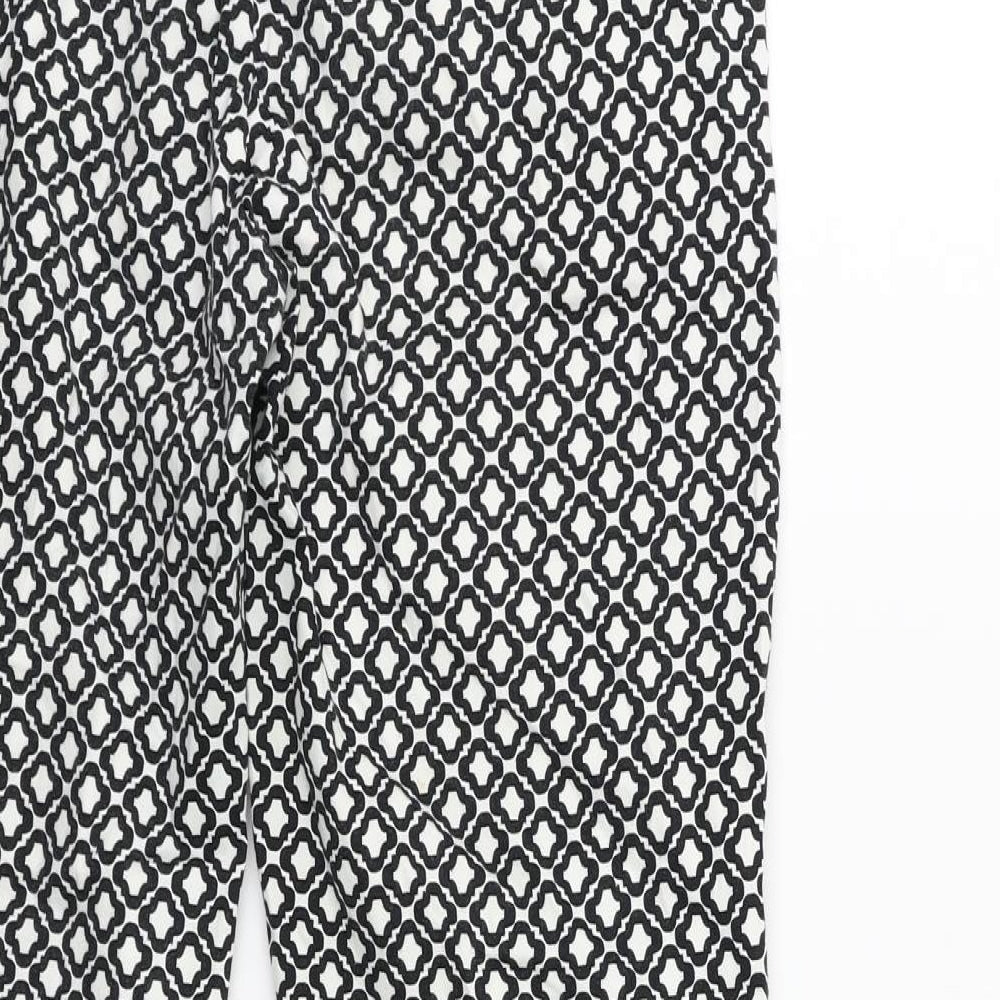 H&M Womens Blue Trousers Size 8 L27 in