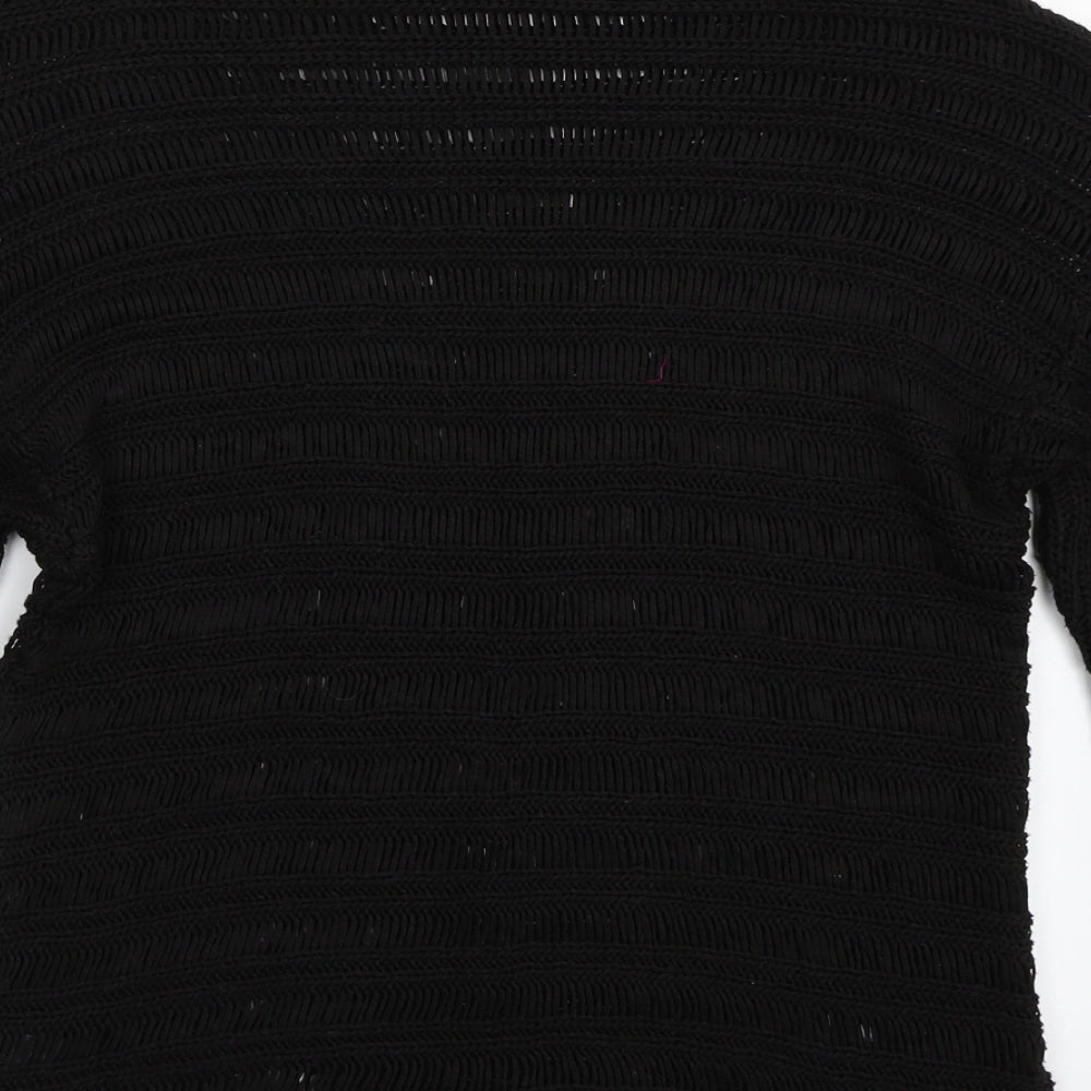 F&F Womens Black Pullover Jumper Size 14