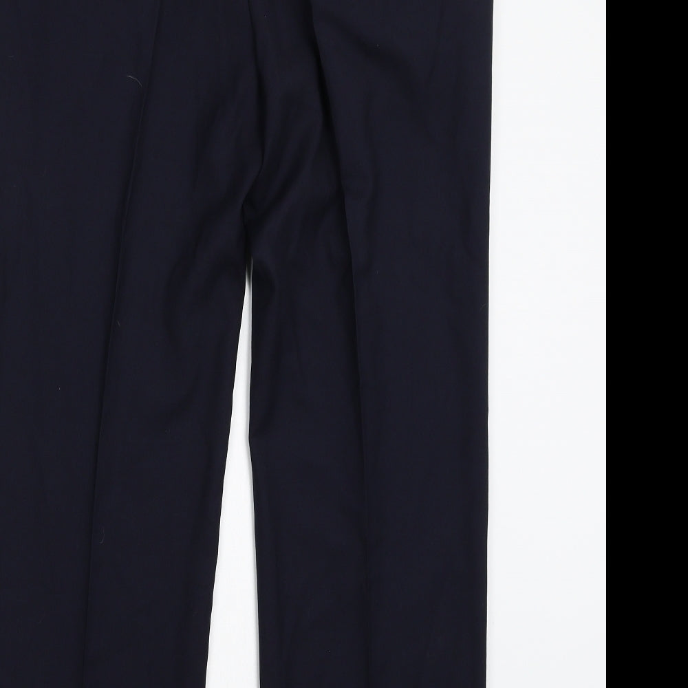Marks & Spencer Mens Blue Trousers Size 34 L28 in