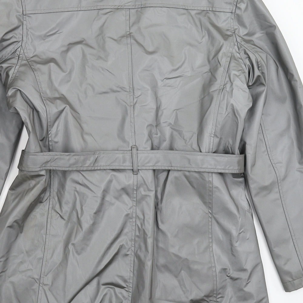 Sabadini Womens Silver Kimono Coat Size 14