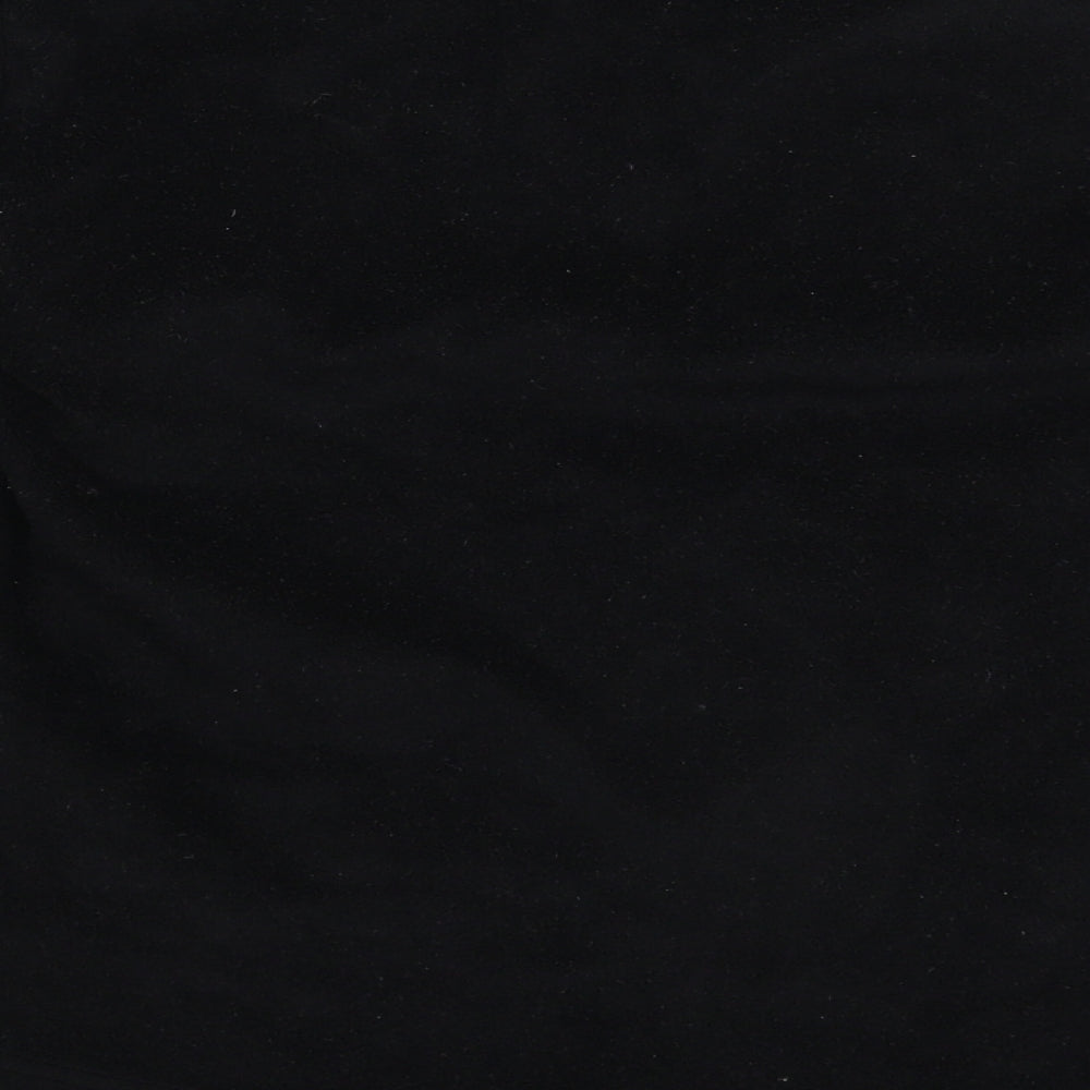 Avenue Womens Black Fleece Pullover Sweatshirt Size 14