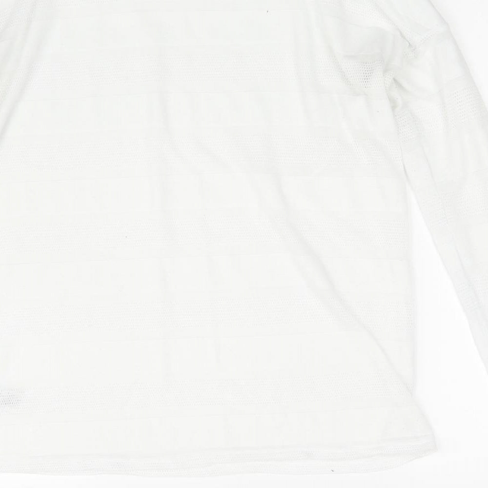NEXT Womens White Pullover Sweatshirt Size 14