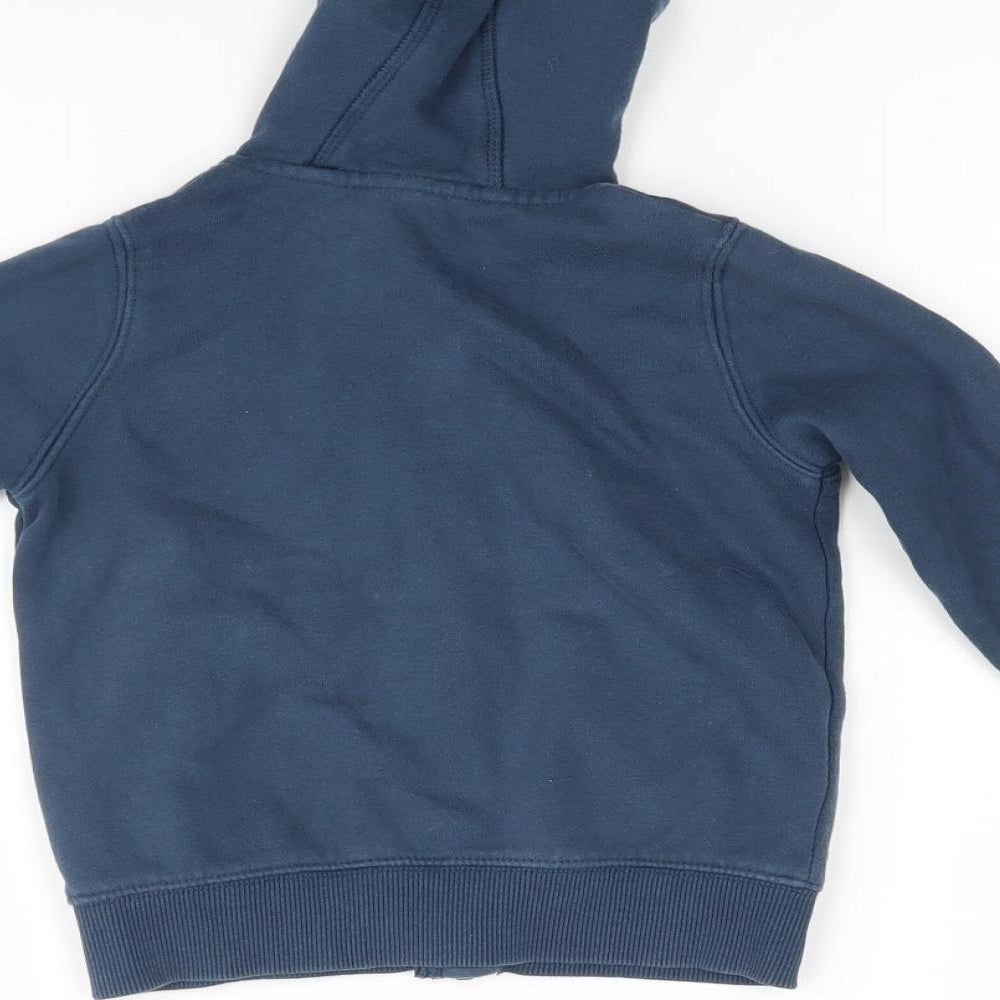 TU Boys Blue Full Zip Hoodie Size 2 Years