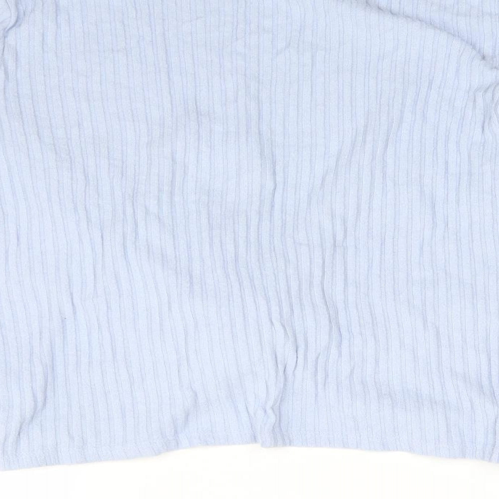 New Look Womens Blue Knit Pullover Jumper Size 14