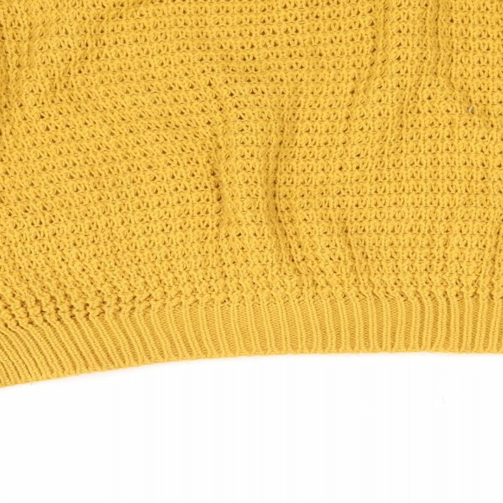 PRETTYLITTLETHING Womens Orange Knit Pullover Jumper Size S