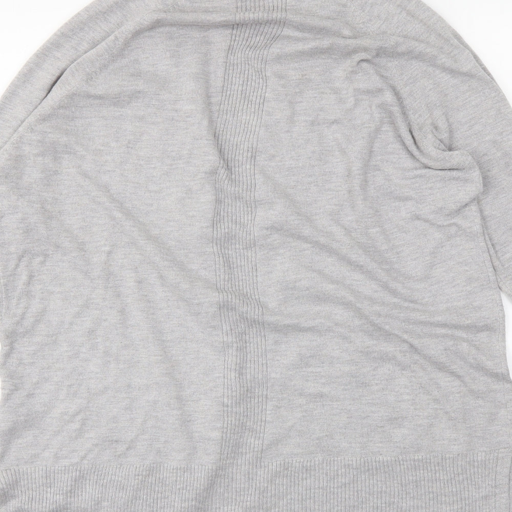 F&F Womens Grey Wrap Jumper Size 10