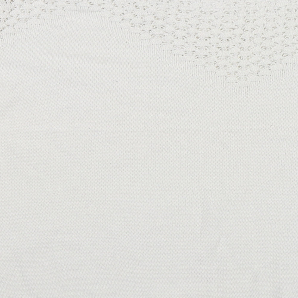 Lakeland Womens White Pullover Jumper Size 18