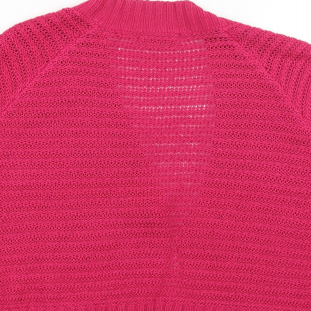 Bonmarché Womens Pink Cardigan Jumper Size S