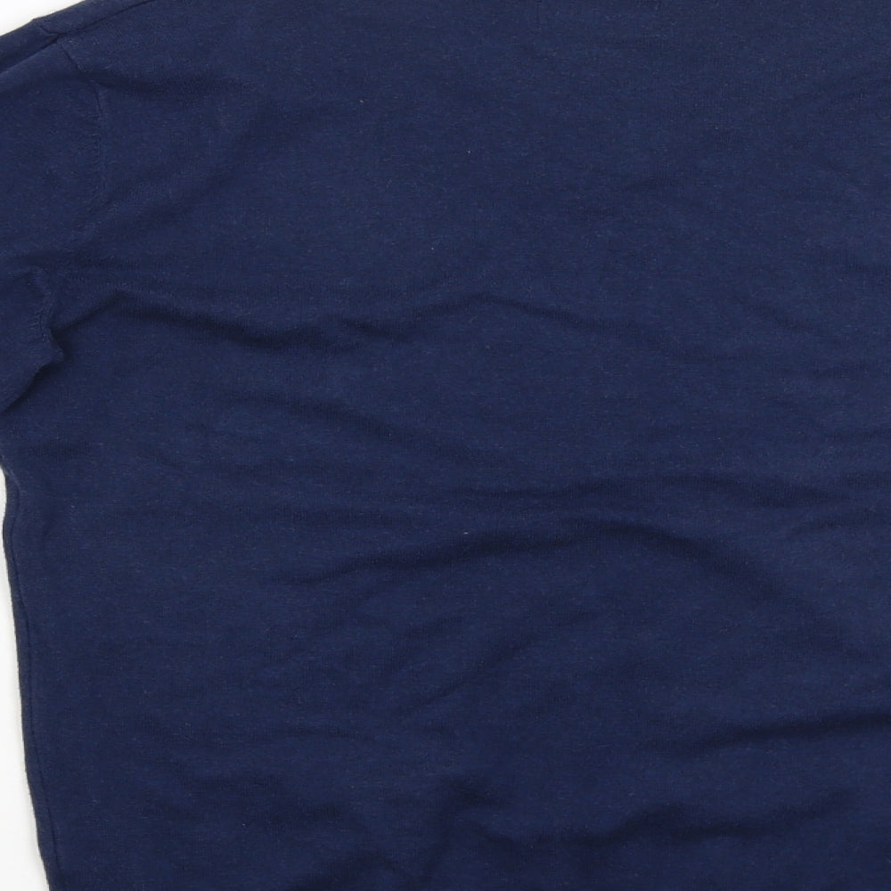 GREENWOOD Mens Blue Pullover Jumper Size S