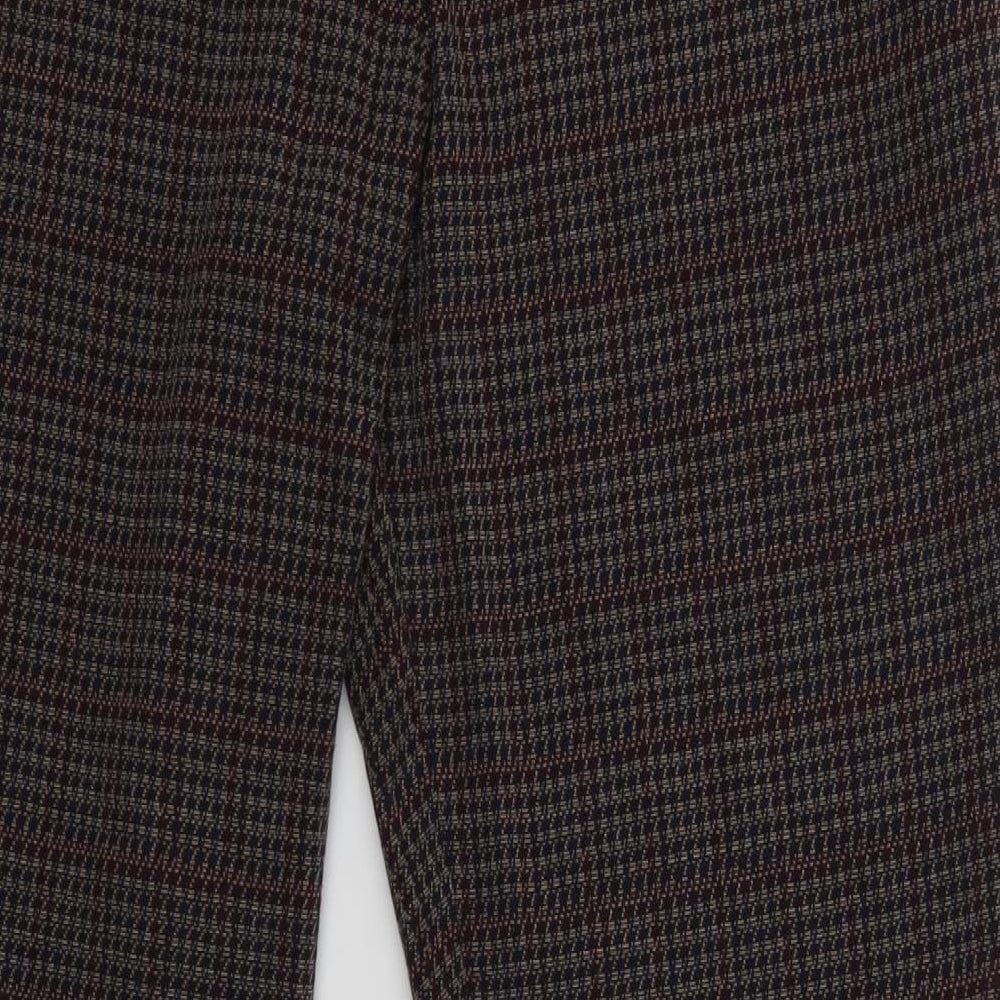 French Connection Womens Red Check Dress Pants Trousers Size XL L26 in