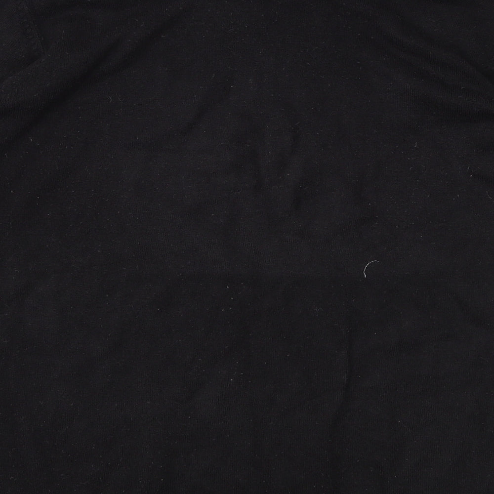 Preworn Mens Black Henley Jumper Size L