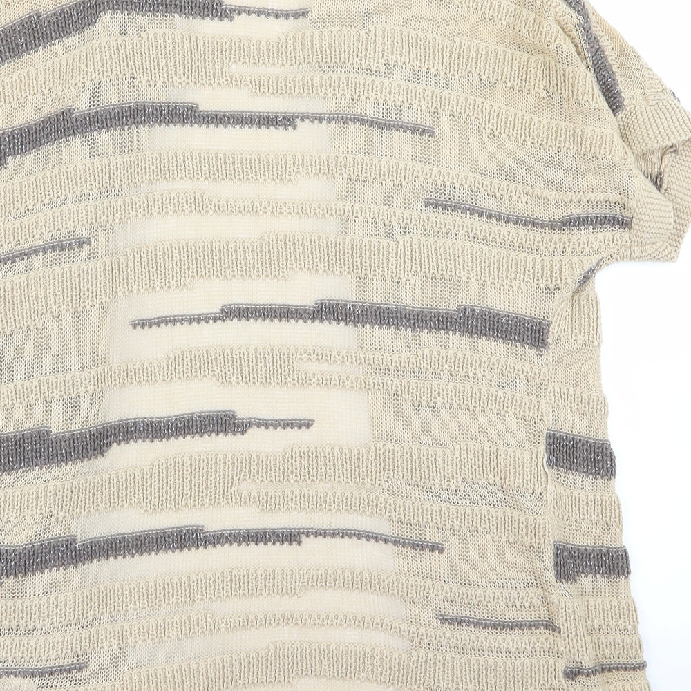 gharni stock Womens Beige Cardigan Jumper Size M