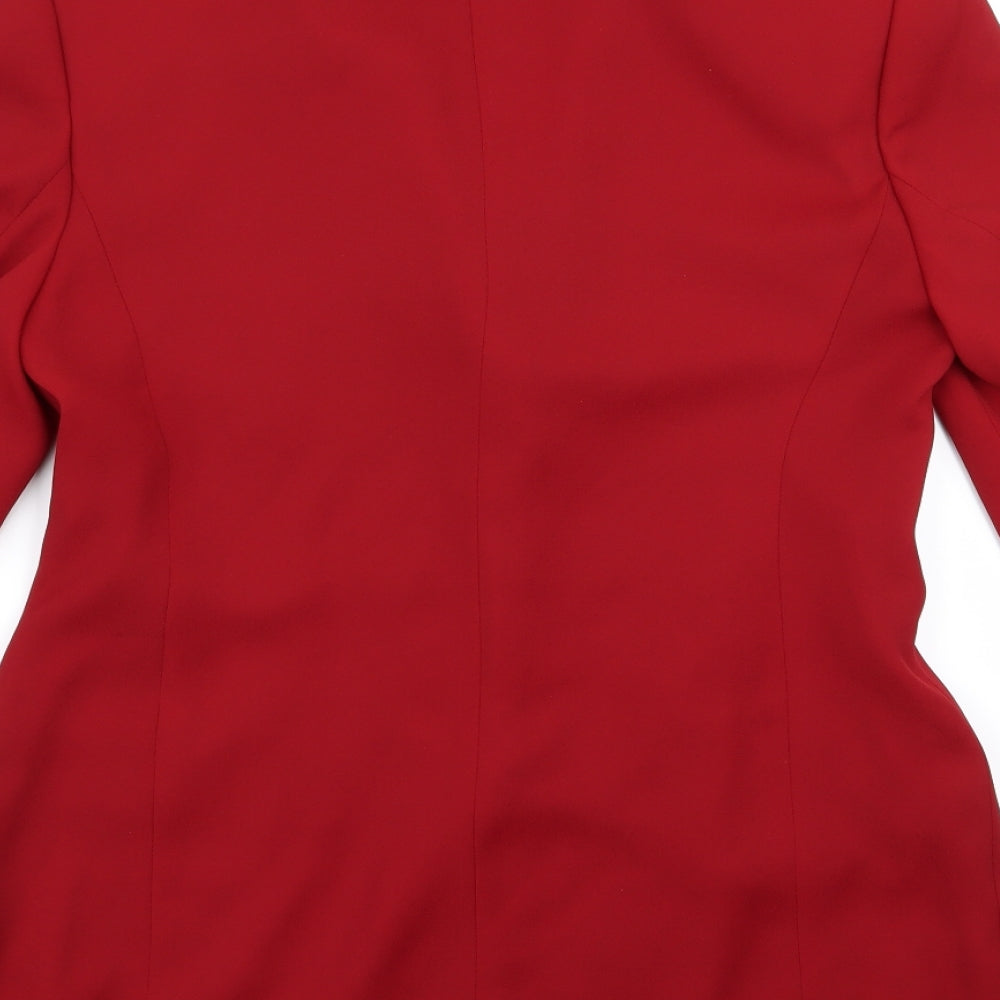 Bianca Womens Red Jacket Size 38