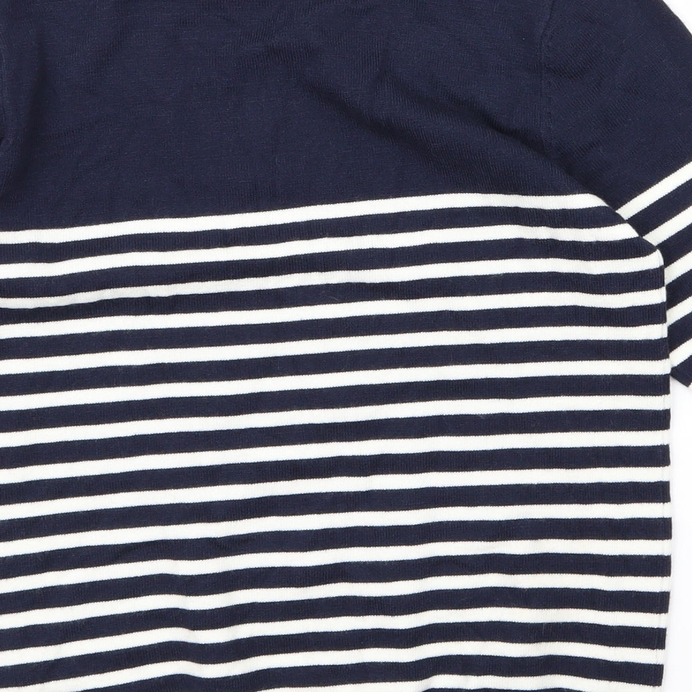 Atmosphere Womens Blue Striped Pullover Jumper Size 10