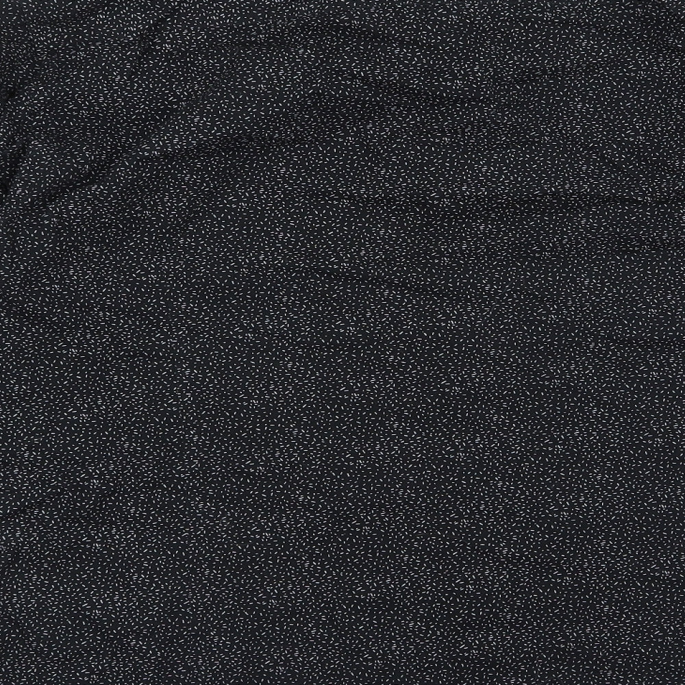 priamrk Womens Black Basic Button-Up Size 14
