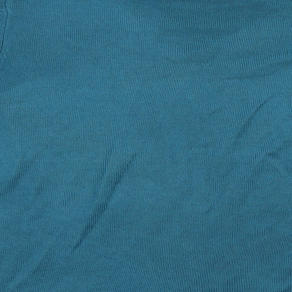 Anna rose Womens Blue Pullover Jumper Size L - Sequin detail