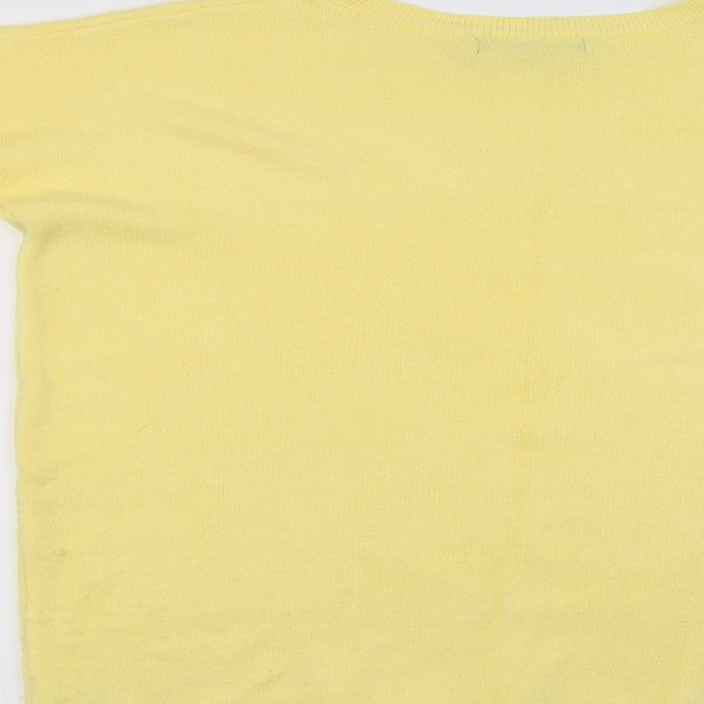 Primark Womens Yellow Henley Jumper Size 10