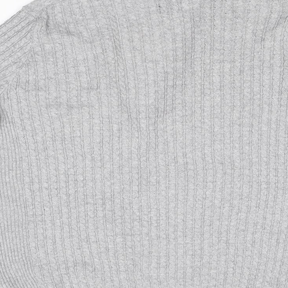 River Island Womens Grey Knit Cardigan Jumper Size M