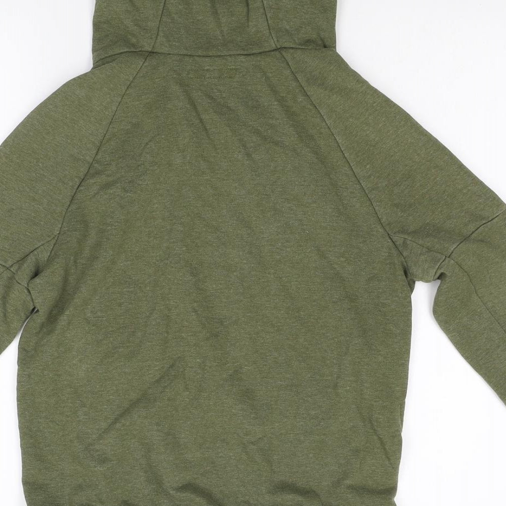 Next Boys Green Flannel Pullover Hoodie Size 10 Years